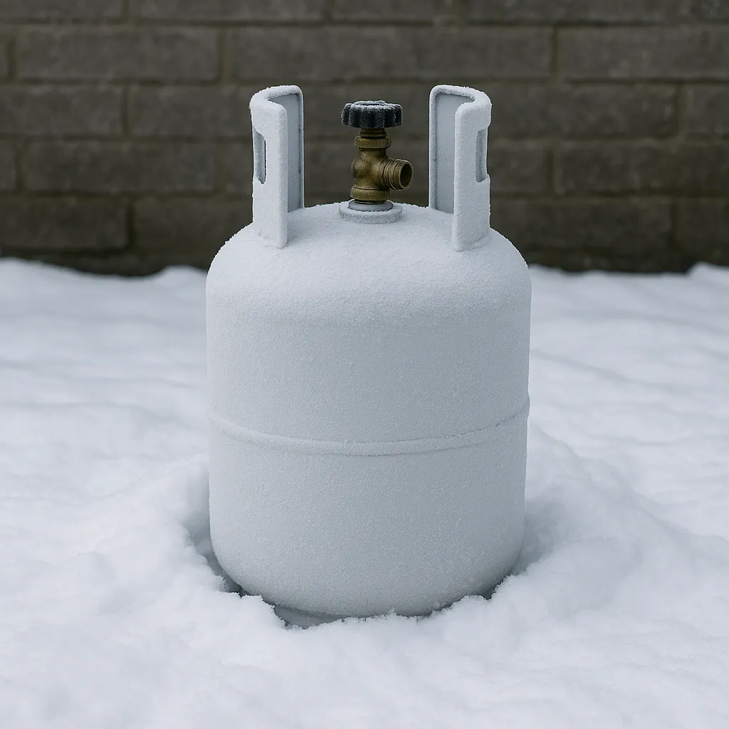 جلوگیری از یخ زدن کپسول گاز مایع