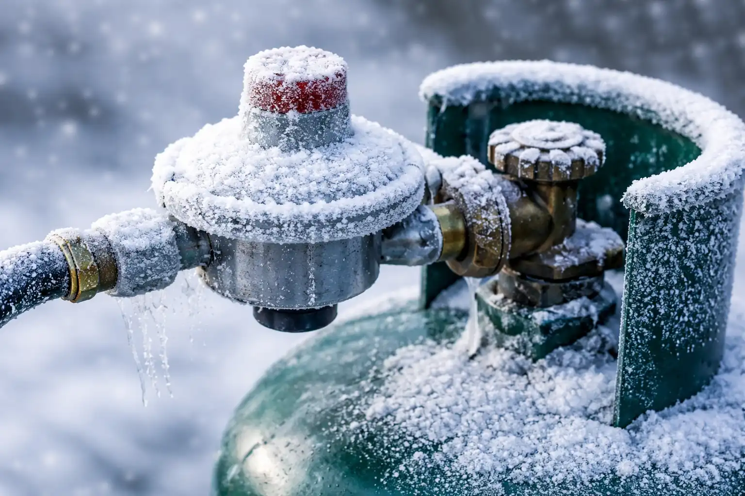 علت یخ زدن رگلاتور گاز مایع